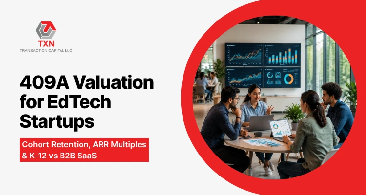 409A Valuation for EdTech Startups Cohort Retention, ARR Multiples & K-12 vs B2B SaaS